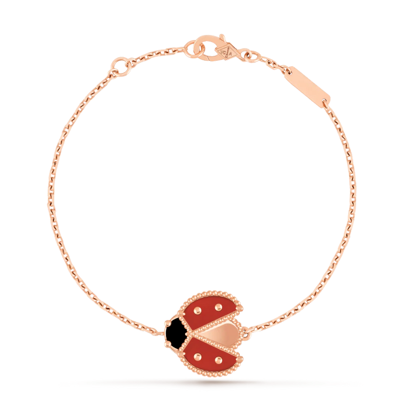 Pulseira Lucky Spring Joaninha Com Asas Abertas
