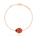 Pulseira Lucky Spring Joaninha Com Asas Fechadas