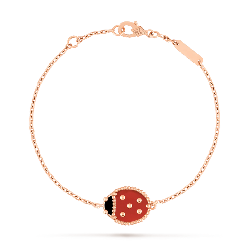 Pulseira Lucky Spring Joaninha Com Asas Fechadas