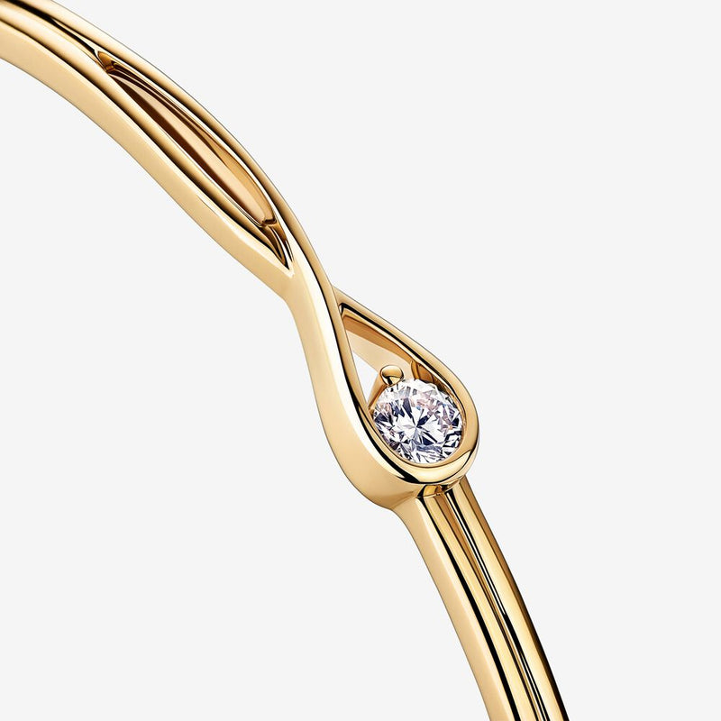 Pulseira Rígida com Brilhante