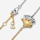 Pulseira de Dois Tons Ginkgo Duplo