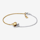 Pulseira de Dois Tons Ginkgo Duplo