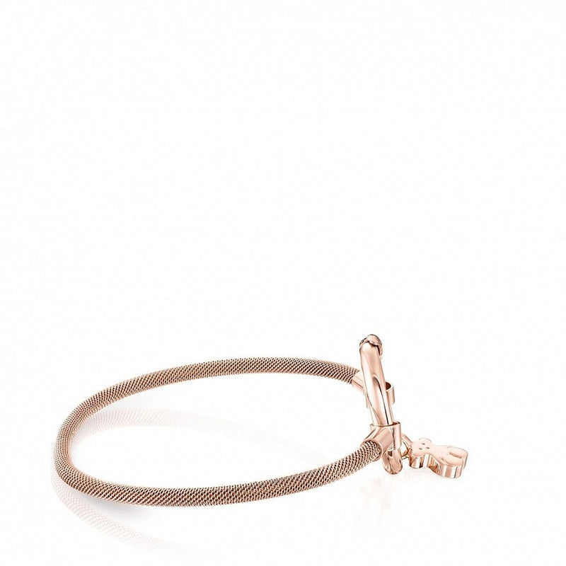 Pulseira de Prata Vermeil Rosa