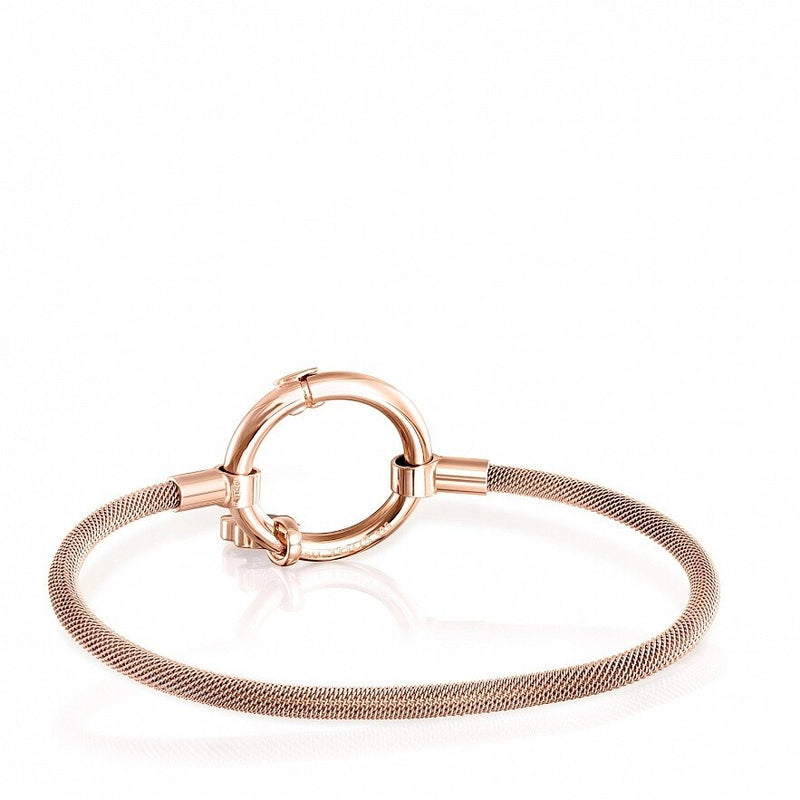 Pulseira de Prata Vermeil Rosa