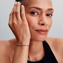 Pulseira de Tênis Azul Cintilante