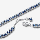 Pulseira de Tênis Azul Cintilante
