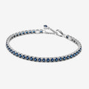 Pulseira de Tênis Azul Cintilante