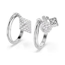 Anéis Geométricos Brilhantes - Aphrodite Joias