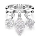 Anéis Geométricos Brilhantes - Aphrodite Joias