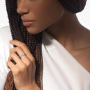 Anel Aberto Coração Brilhante - Aphrodite Joias