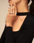 Anel Aberto de Contas - Aphrodite Joias