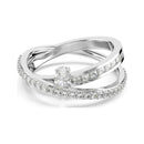 Anel Duplo Brilho Hyperbola - Aphrodite Joias