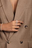 Anel Empalhável Brilhante - Aphrodite Joias