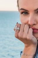 Anel Triplo Alfinete - Aphrodite Joias