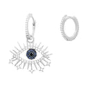 Brinco Assimetrico Olho da Sorte - Aphrodite Joias