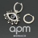 Brinco Assimetrico Olho da Sorte - Aphrodite Joias