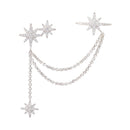 Brinco Único Météorites com Corrente - Aphrodite Joias