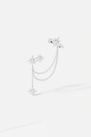 Brinco Único Météorites com Corrente - Aphrodite Joias