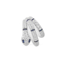 Brinco Único Serpente com Pedras Azul Marinho - Aphrodite Joias