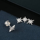 Brincos Assimétricos Triplos Météorites - Aphrodite Joias