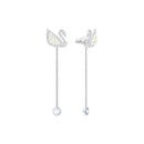 Brincos Cisne Brilho de Cristal - Aphrodite Joias