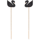 Brincos Cisne e Corrente - Aphrodite Joias