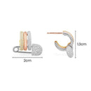 Brincos Mutlicolor Com Alfinetes de Segurança - Aphrodite Joias