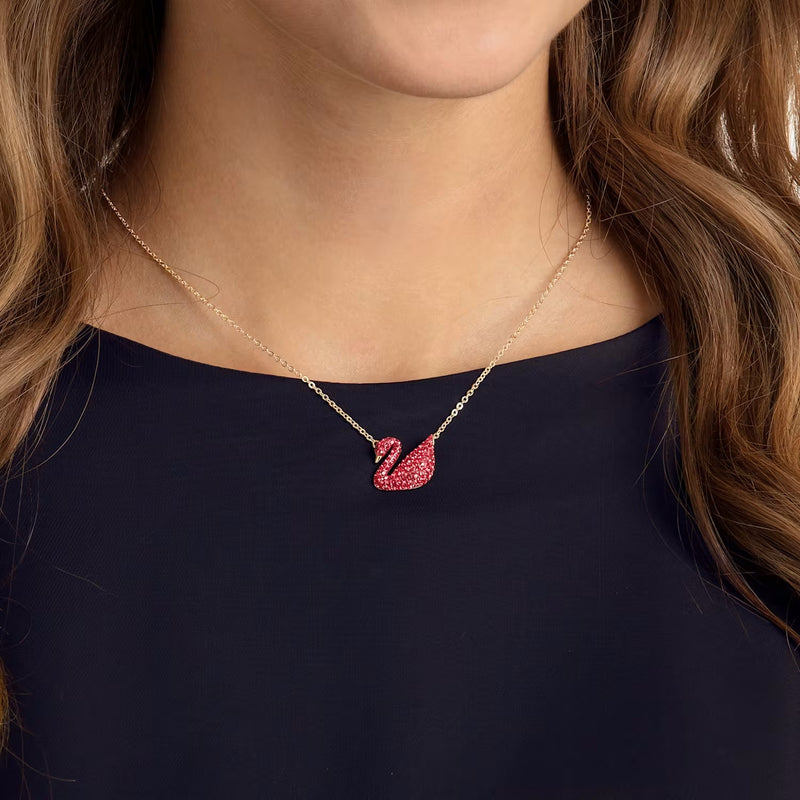 Colar Cisne Vermelho - Aphrodite Joias