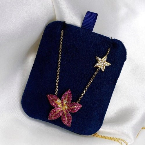 Colar de Flores Tropicais - Aphrodite Joias