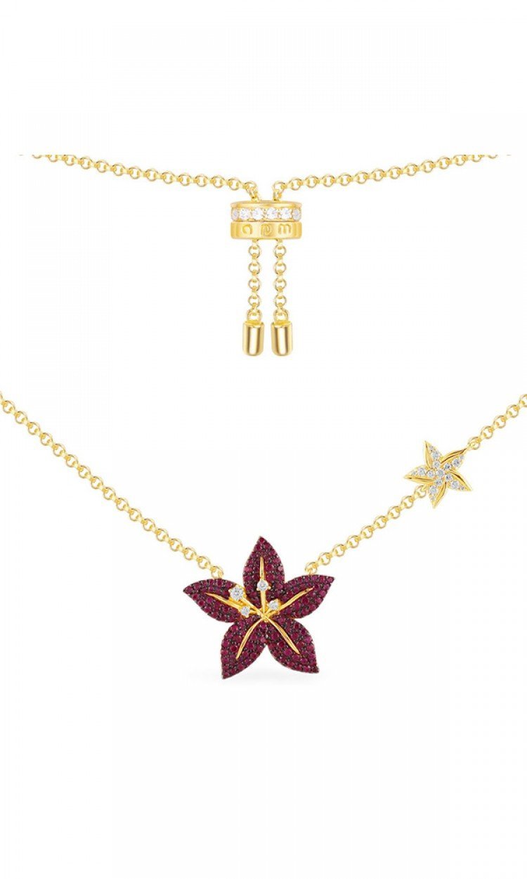 Colar de Flores Tropicais - Aphrodite Joias