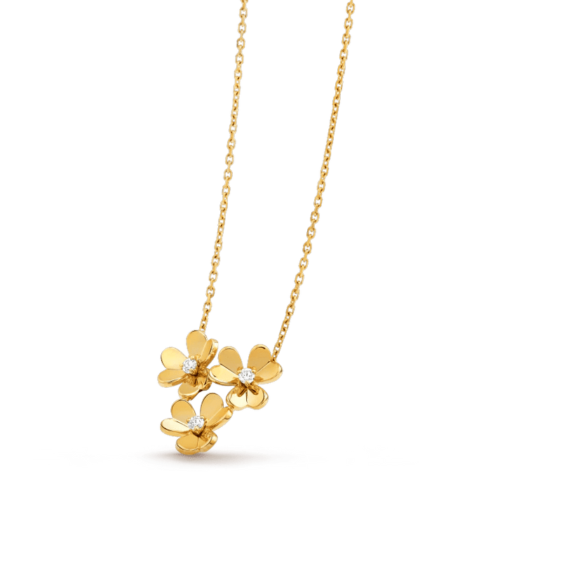 Colar Frivole 3 Flores - Aphrodite Joias