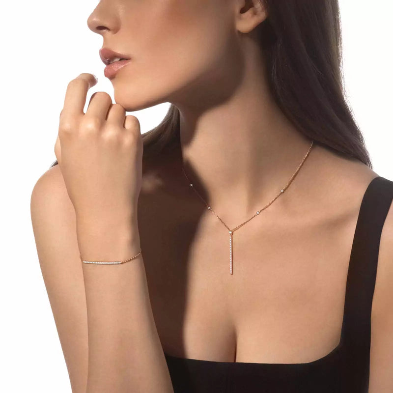 Colar Gatsby Vertical - Aphrodite Joias