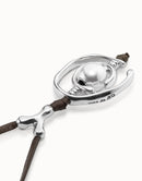 Colar Longo de Couro e Perola - Aphrodite Joias