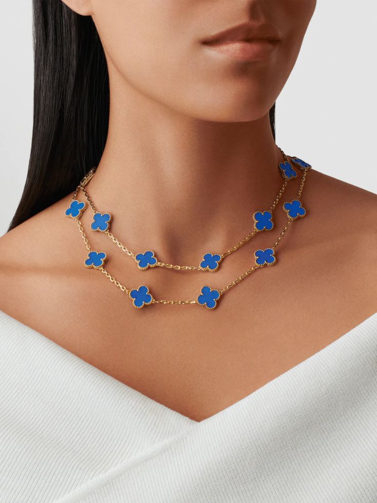Colar longo Vintage Alhambra 20 Trevos - Aphrodite Joias