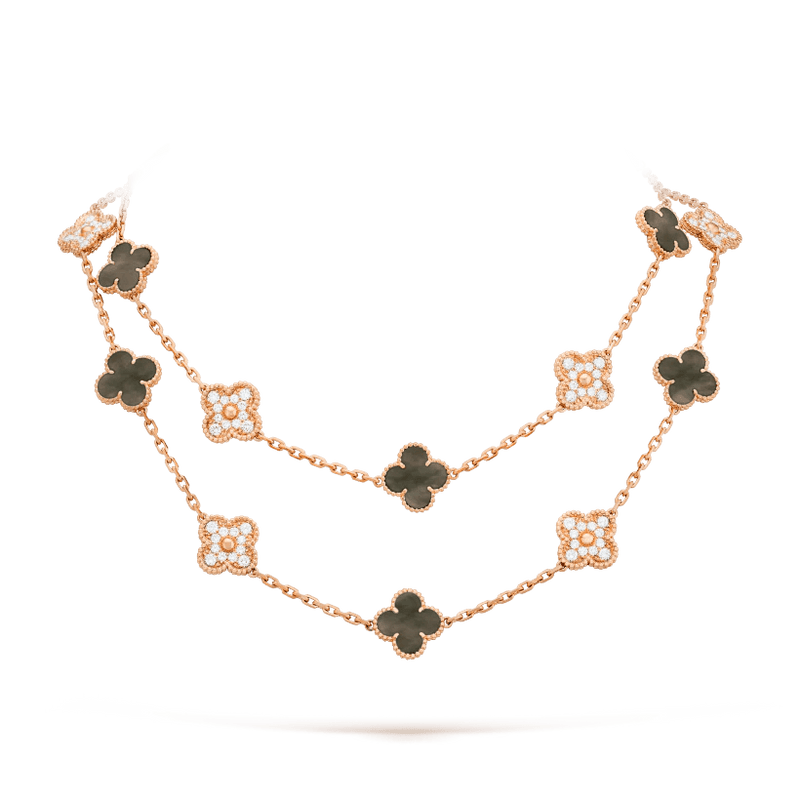 Colar longo Vintage Alhambra 20 Trevos Shine - Aphrodite Joias