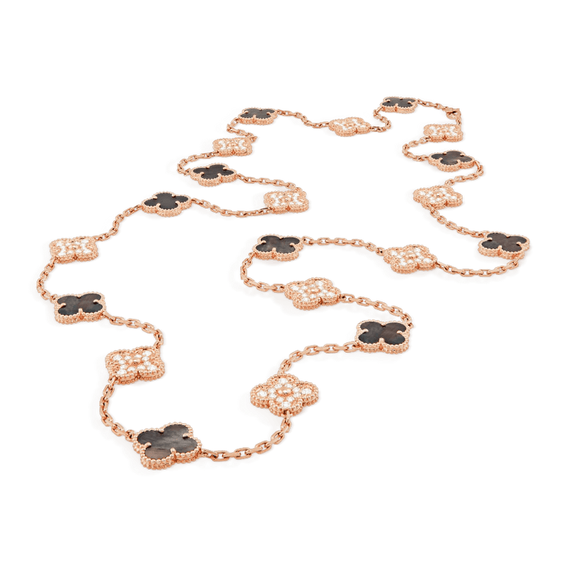 Colar longo Vintage Alhambra 20 Trevos Shine - Aphrodite Joias