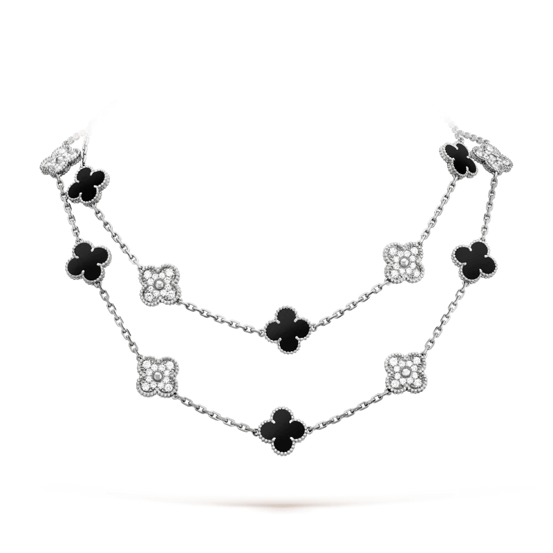 Colar longo Vintage Alhambra 20 Trevos Shine - Aphrodite Joias