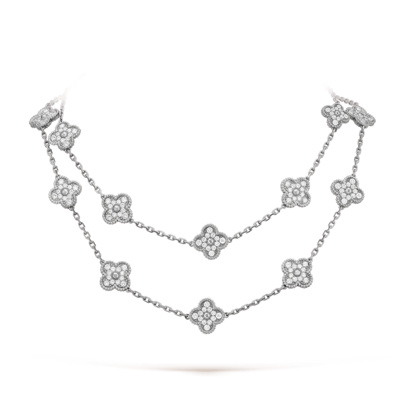 Colar longo Vintage Alhambra 20 Trevos Shine - Aphrodite Joias
