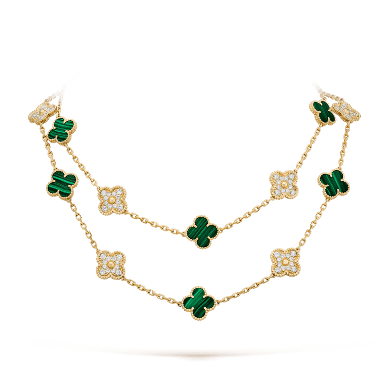 Colar longo Vintage Alhambra 20 Trevos Shine - Aphrodite Joias