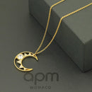 Colar Lua Crescente - Aphrodite Joias