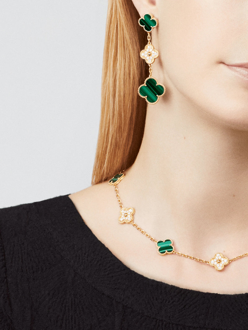 Colar Vintage Alhambra 10 Trevos Shine - Aphrodite Joias
