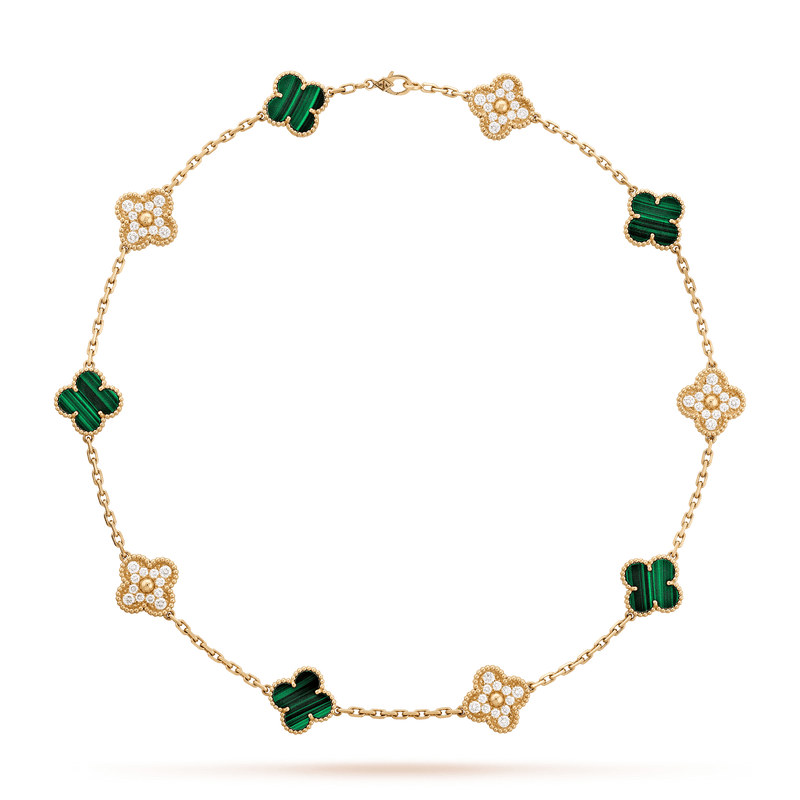 Colar Vintage Alhambra 10 Trevos Shine - Aphrodite Joias