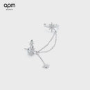 Brinco Único Météorites com Corrente