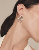 Brincos com 2 Elos Sobrepostos