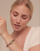 Pulseira em Couro Moeda