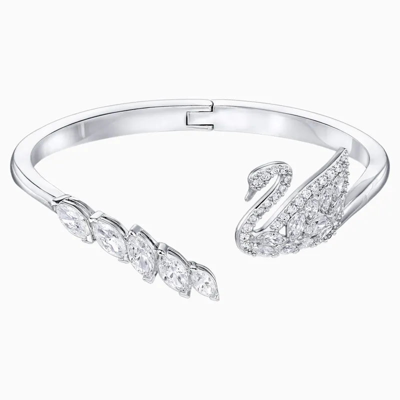 Pulseira Cisne de Haste Aberta - Aphrodite Joias