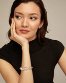 Pulseira de Elos e Perolas - Aphrodite Joias