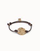 Pulseira em Couro Moeda - Aphrodite Joias