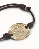 Pulseira em Couro Moeda - Aphrodite Joias