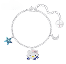 Pulseira Hello Kitty Estrela e Lua - Aphrodite Joias